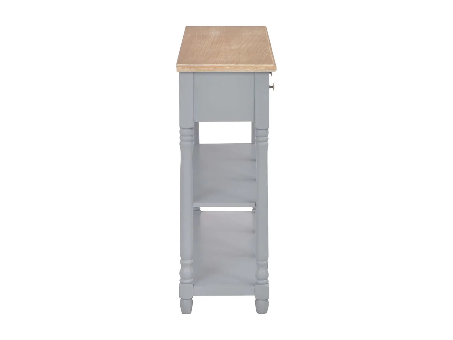 Table console Gris 120x30x76 cm MDF