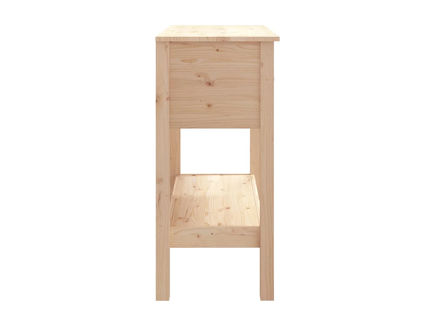 Mesa consola 75x35x75 cm madeira de pinho maciço