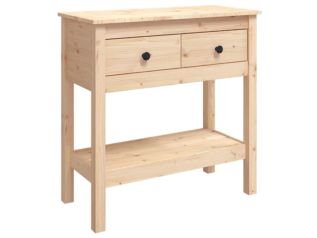 Table console 75x35x75 cm Bois massif de pin
