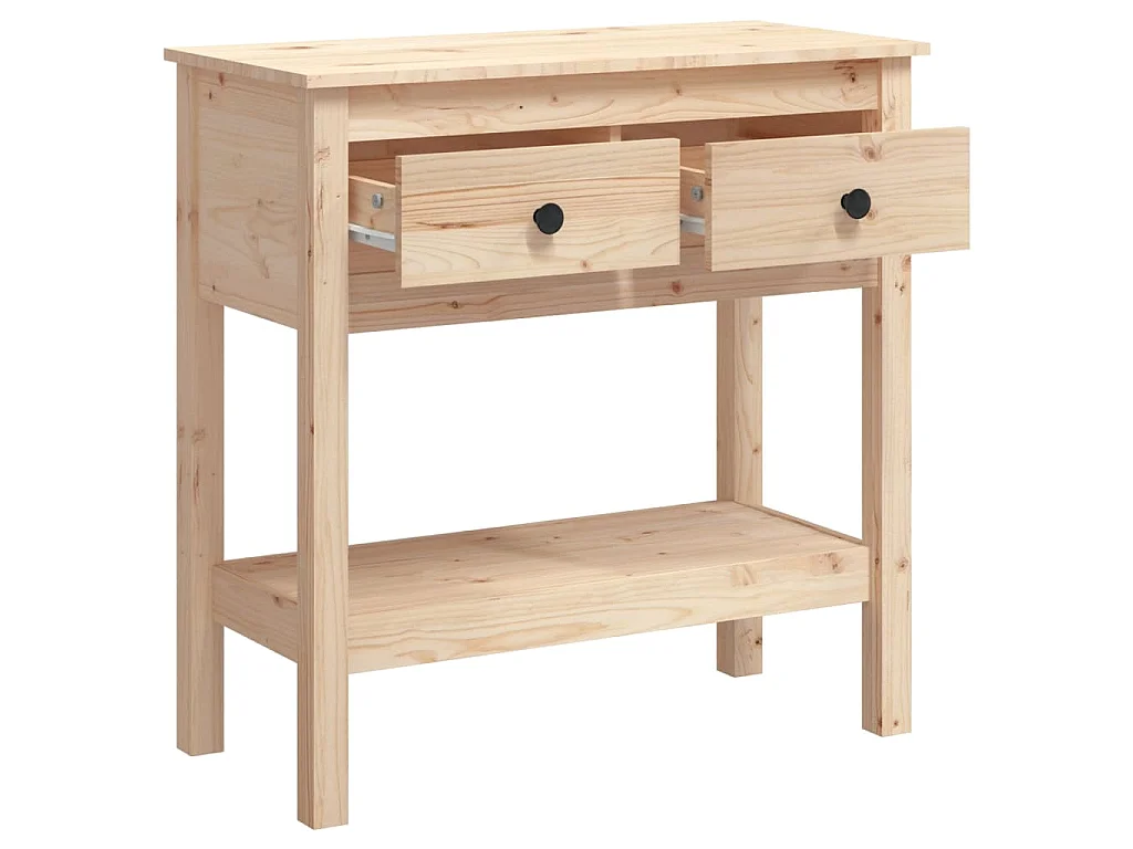Table console 75x35x75 cm Bois massif de pin