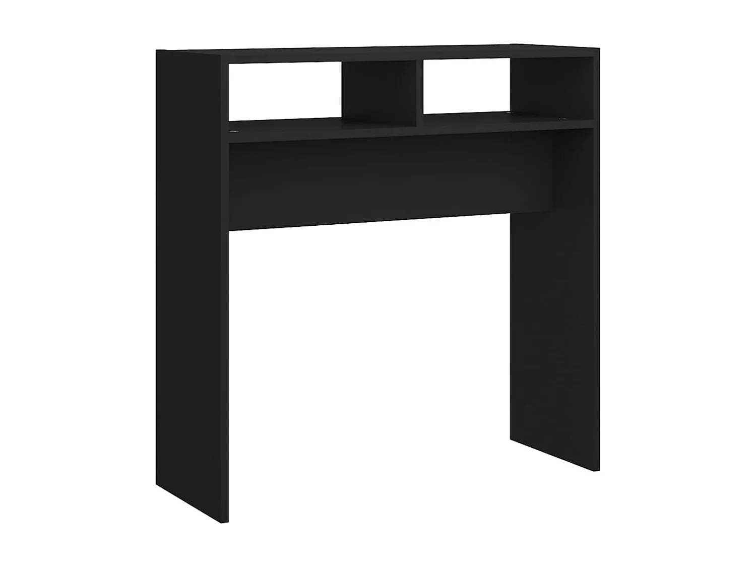 Table console noir 78x30x80 cm bois d'ingénierie