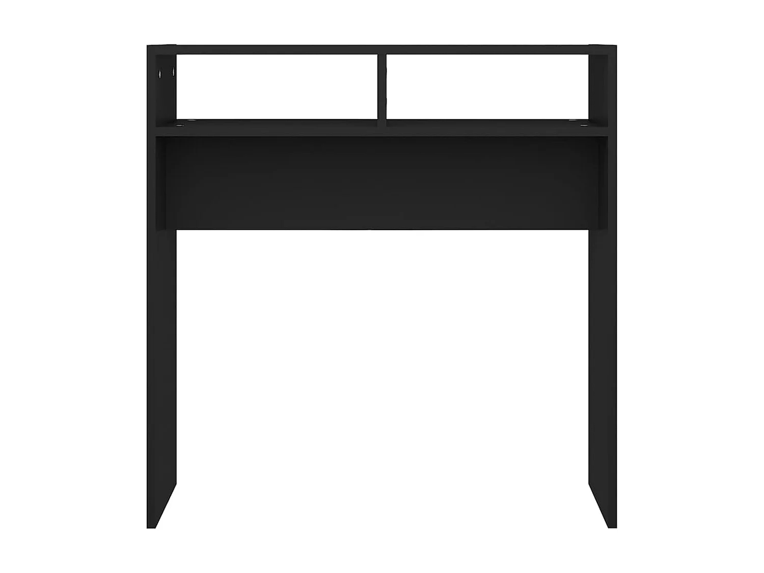 Table console noir 78x30x80 cm bois d'ingénierie