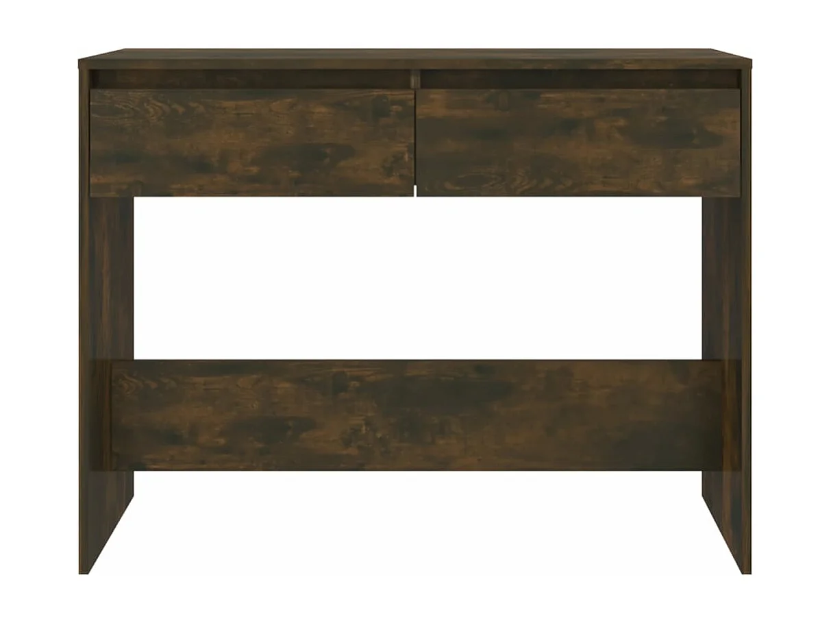 Mesa consola 100x35x76,5cm derivados de madeira carvalho fumado