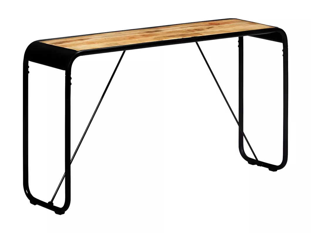 Kauf Unique Konsolentisch 140×35×76 cm Raues Massivholz Mango