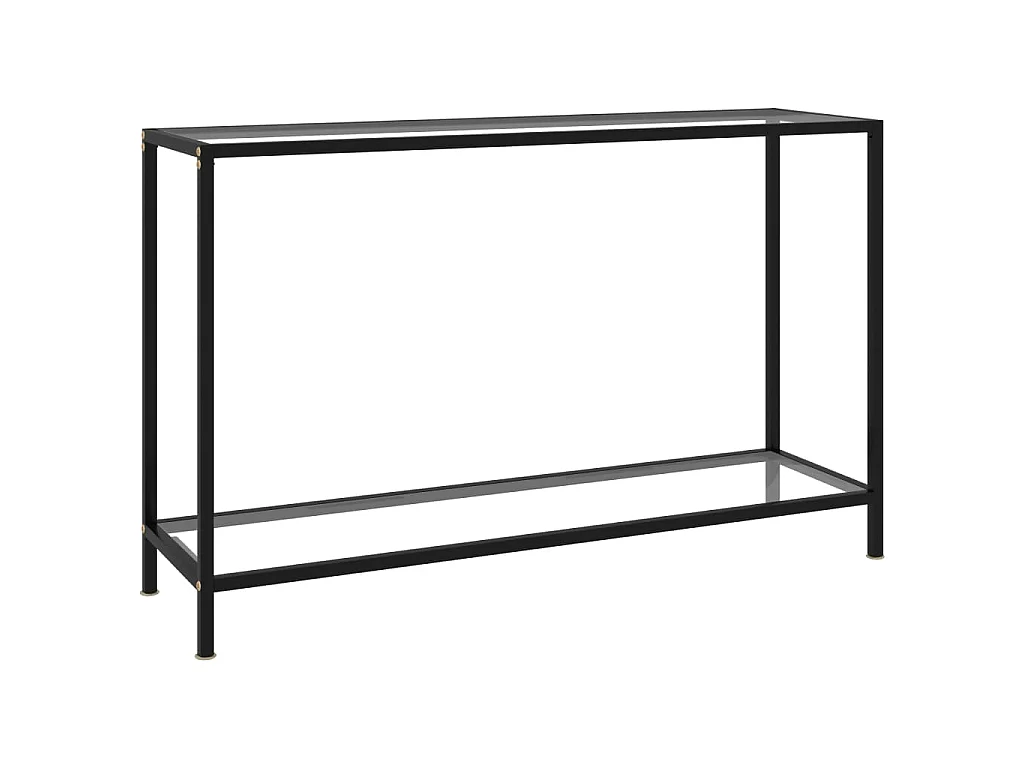 Wandtafel 120x35x75 cm gehard glas transparant