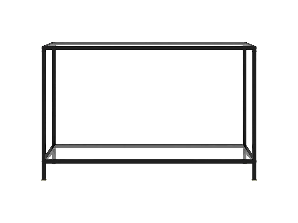 Wandtafel 120x35x75 cm gehard glas transparant