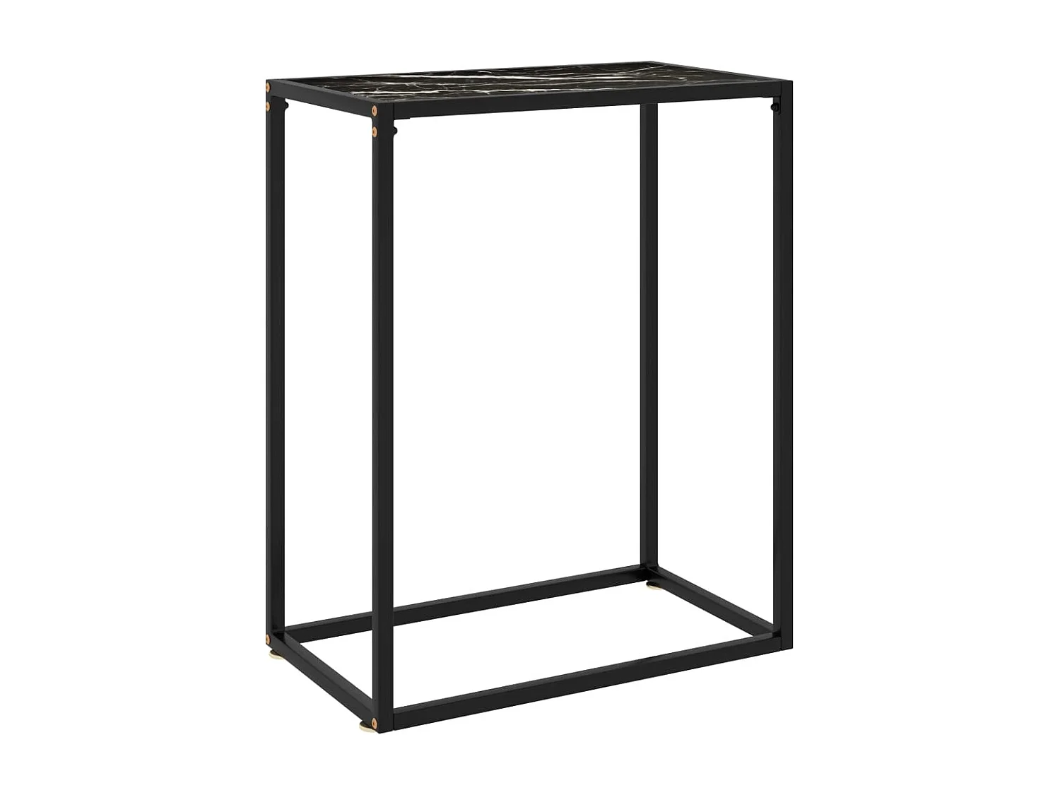 Konsolentisch Schwarz 60x35x75 cm Hartglas