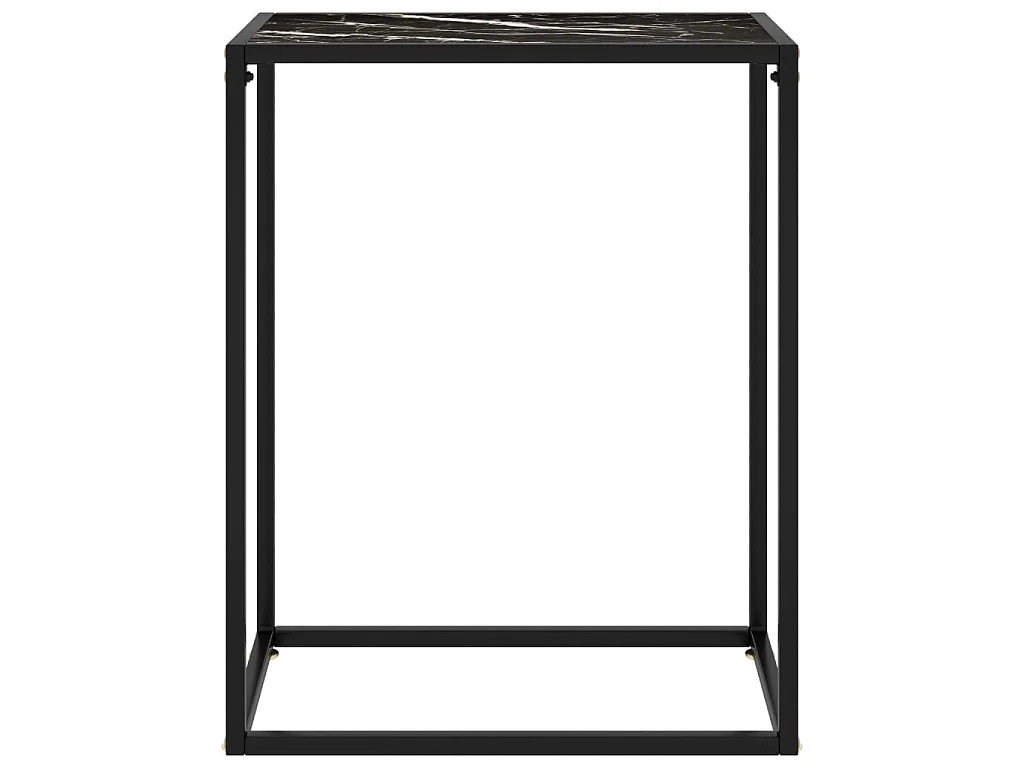 Wandtafel 60x35x75 cm gehard glas zwart