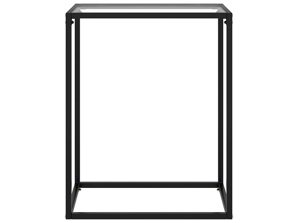 Wandtafel 60x35x75 cm gehard glas transparant