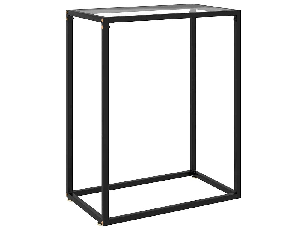 Mesa consola 60x35x75 cm vidro temperado transparente