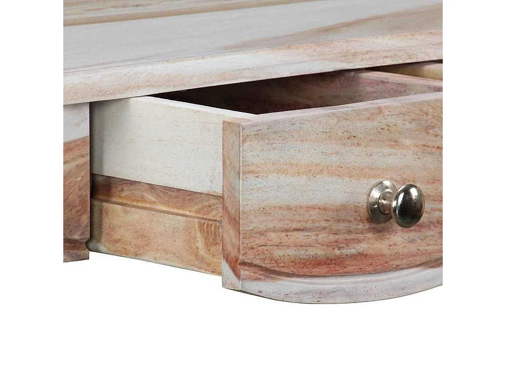 Table console et 3 tiroirs Bois massif 110x40x76 cm