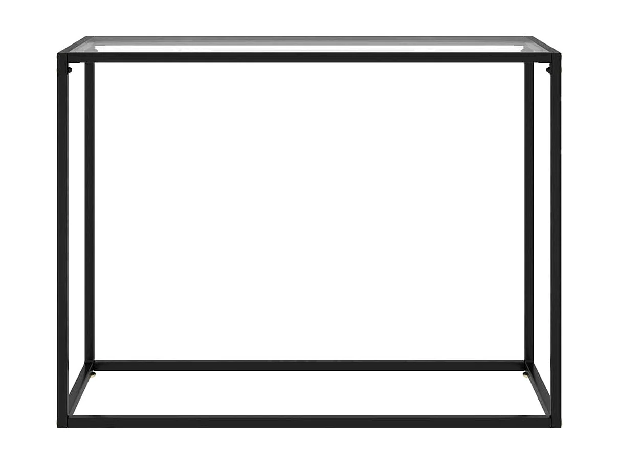 Table console Transparent 100x35x75 cm Verre trempé