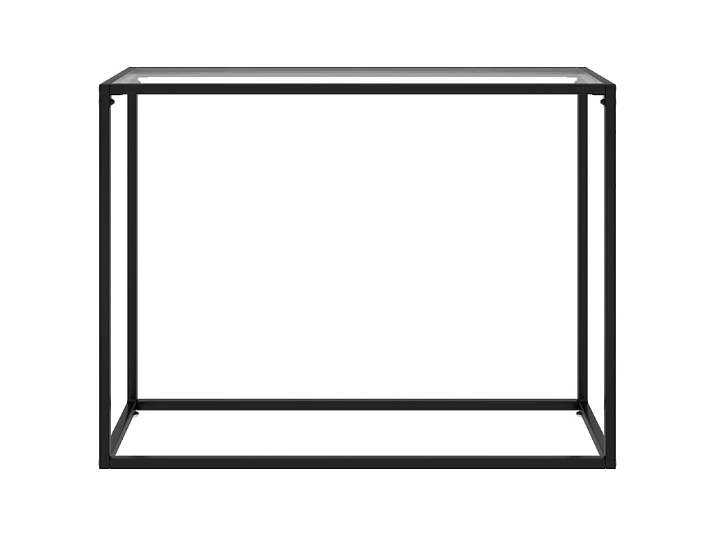 Konsolentisch Transparent 100x35x75 cm Hartglas