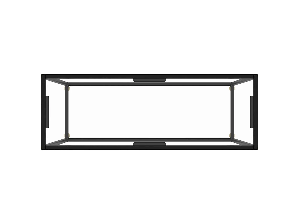 Konsolentisch Transparent 100x35x75 cm Hartglas