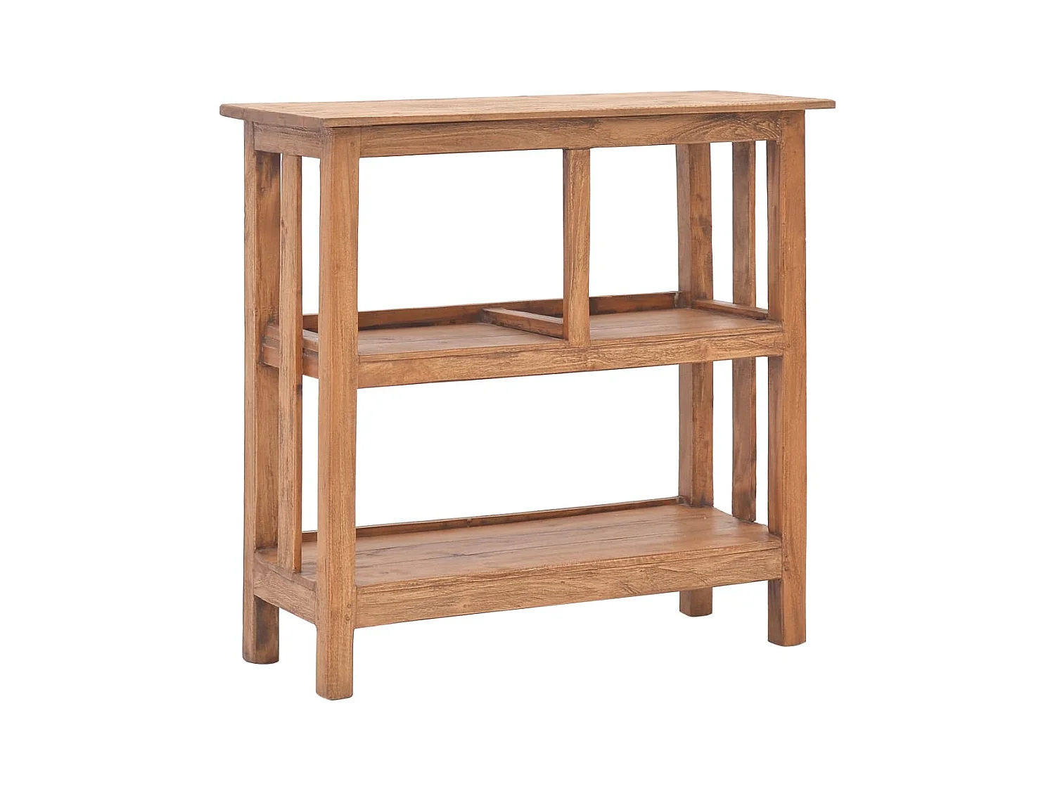 Tavolo Consolle in Legno Massello di Mogano 69x28x70 cm