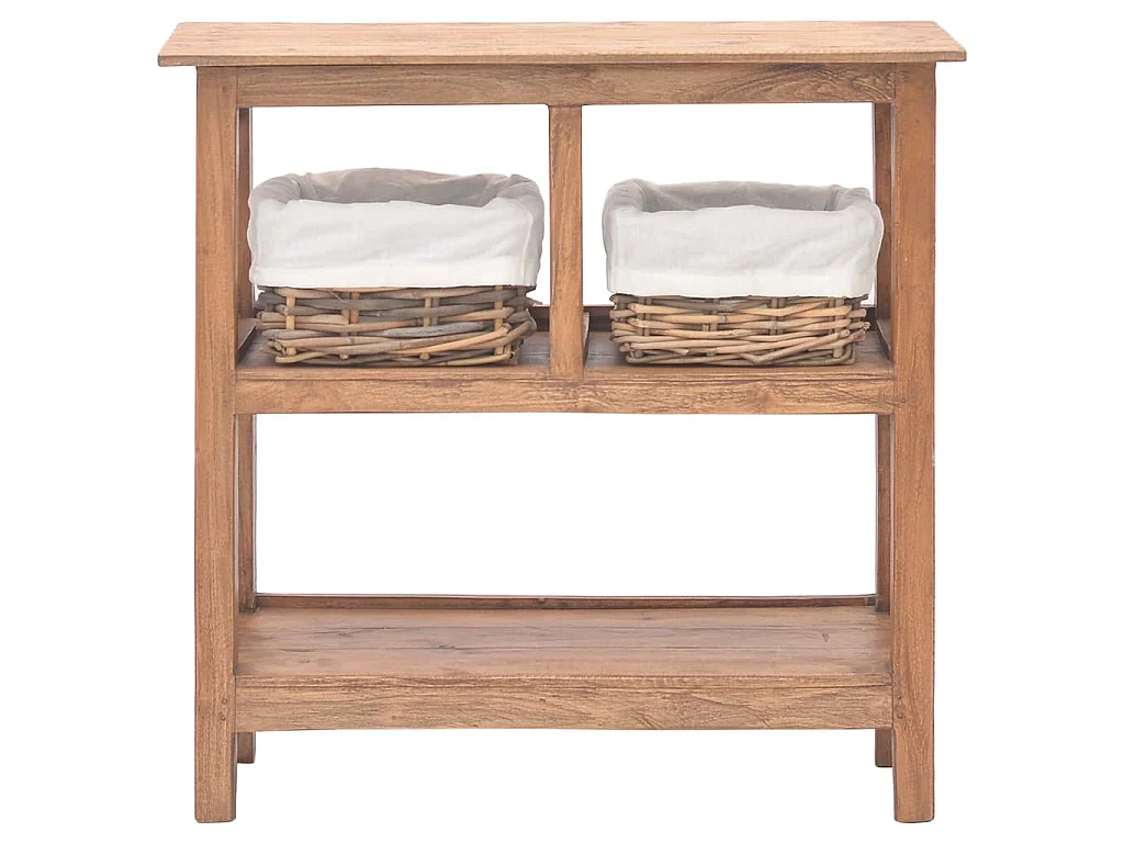 Table console bois d'acajou massif 69x28x70 cm