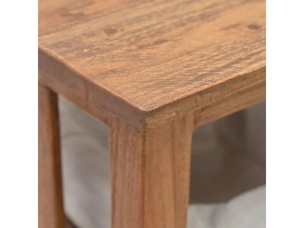 Table console bois d'acajou massif 69x28x70 cm