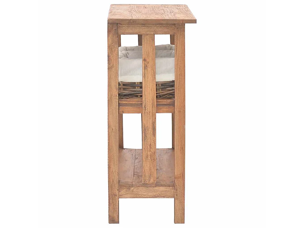 Table console bois d'acajou massif 69x28x70 cm