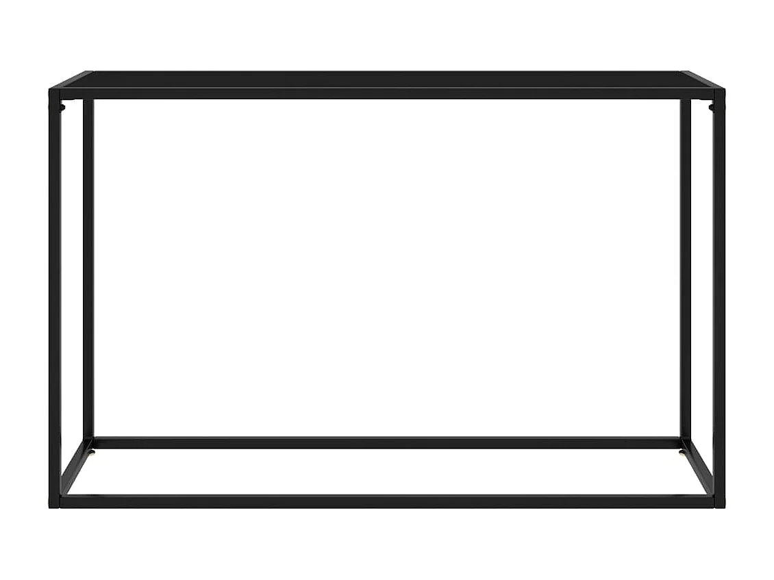 Table console Noir 120x35x75 cm Verre trempé