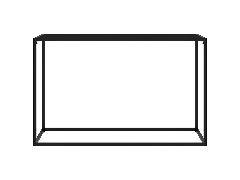 Table console Noir 120x35x75 cm Verre trempé