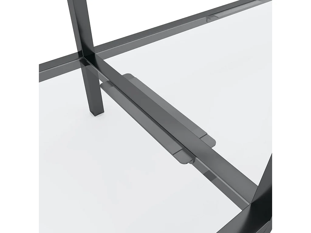 Table console Transparent 160x35x75,5 cm Verre trempé