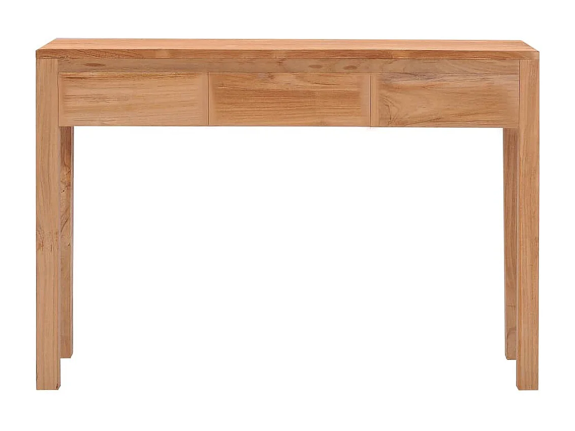 Table console 110x35x75 cm bois de teck solide