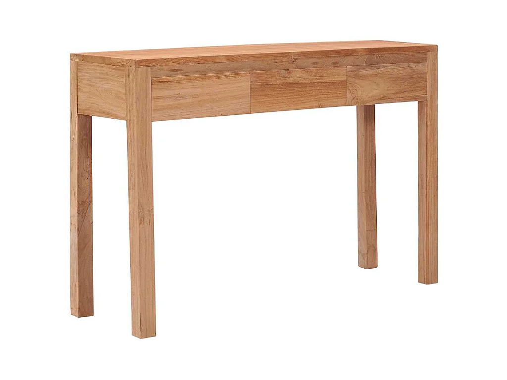 Tavolo Consolle 110x35x75 cm in Legno Massello di Teak