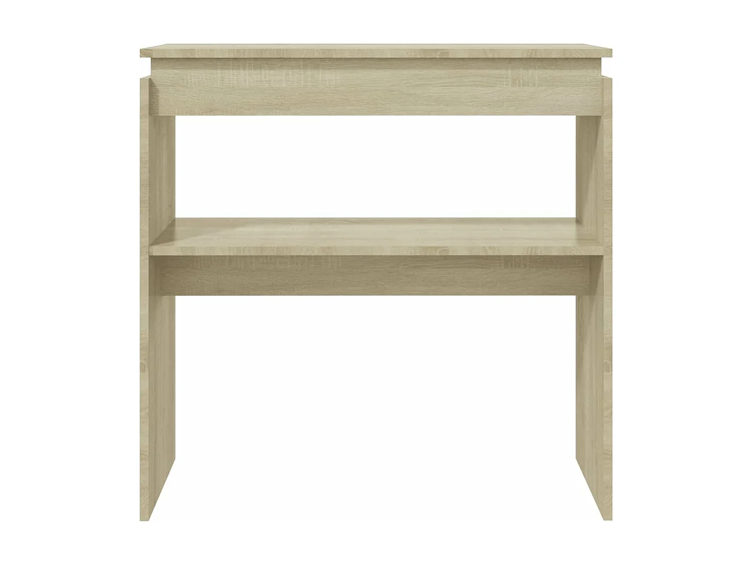 Table console chêne sonoma 80x30x80 cm bois d'ingénierie