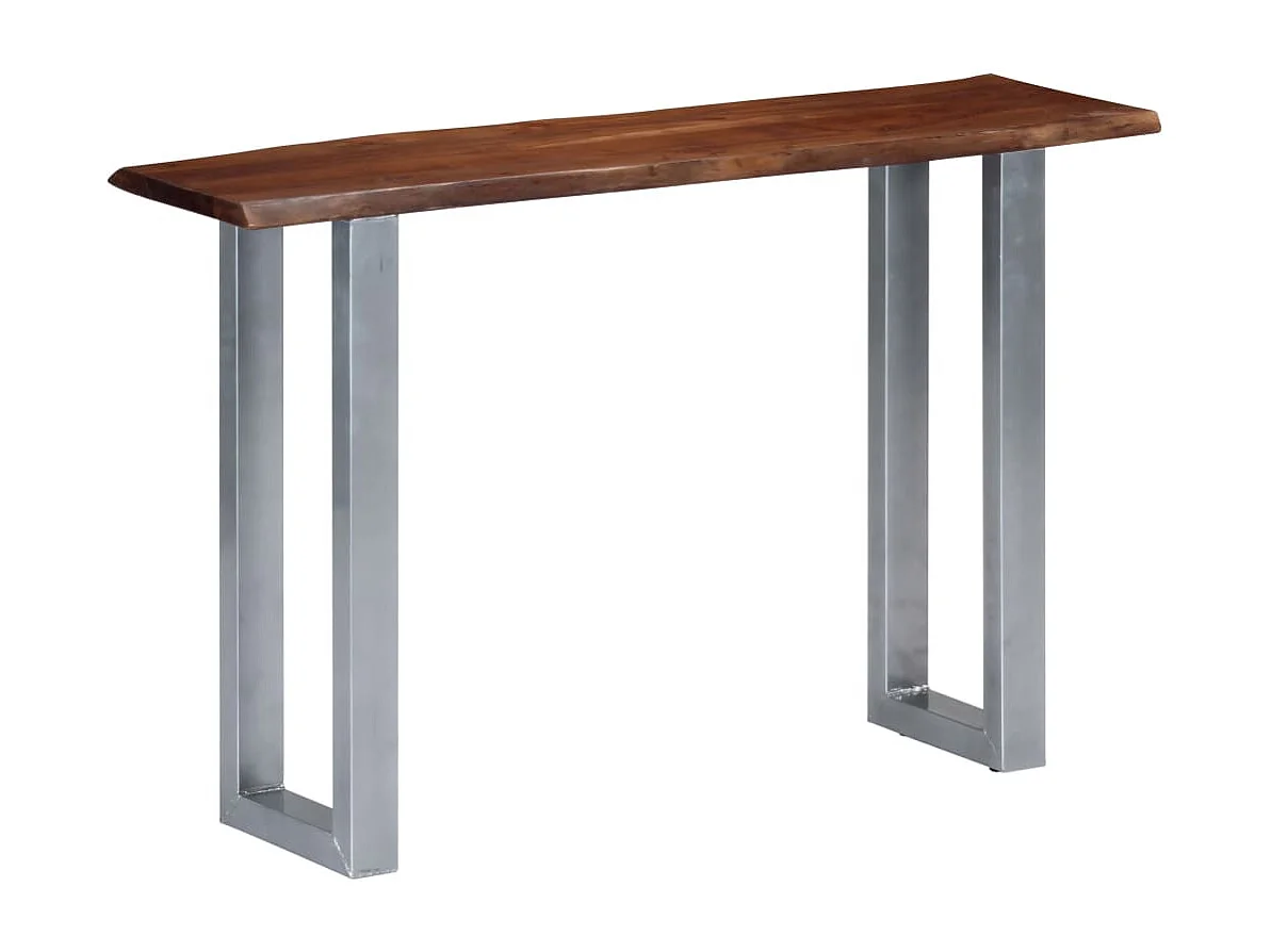 Konsolentisch 115x35x76 cm Massivholz Akazie und Eisen