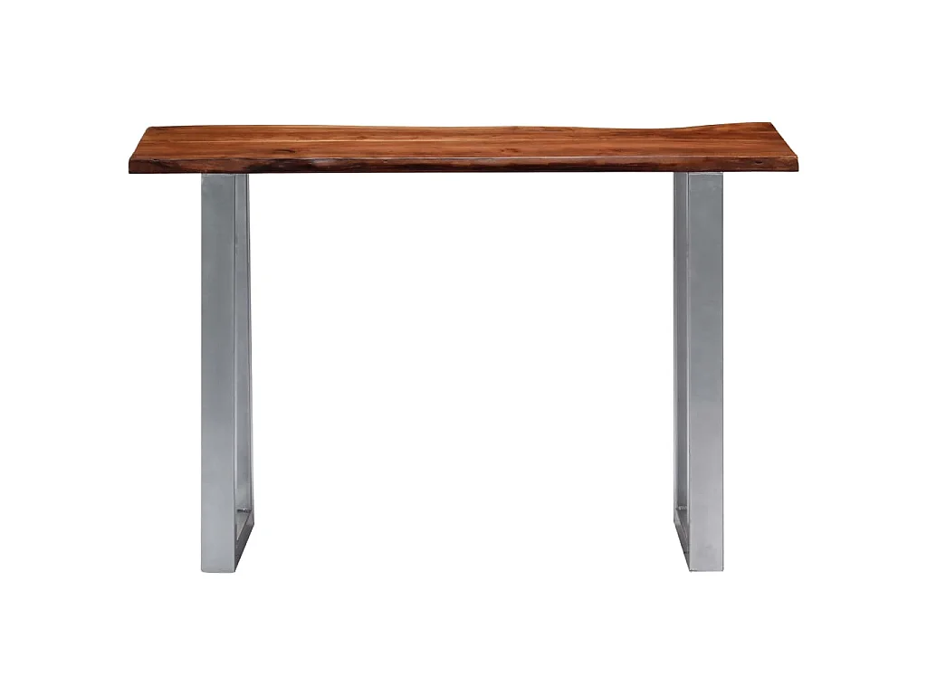 Wandtafel 115x35x76 cm massief acaciahout en ijzer
