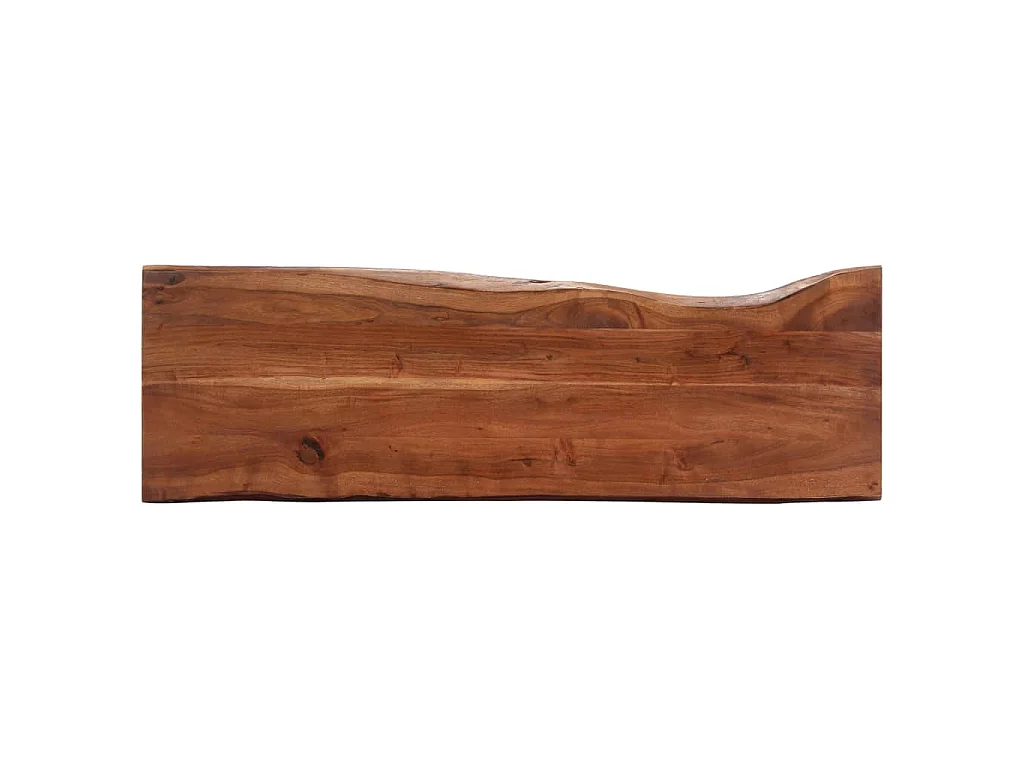 Wandtafel 115x35x76 cm massief acaciahout en ijzer