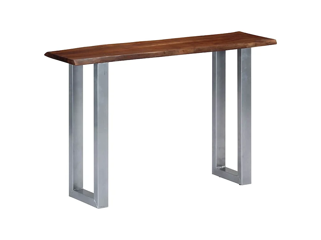 Konsolentisch 115x35x76 cm Massivholz Akazie und Eisen