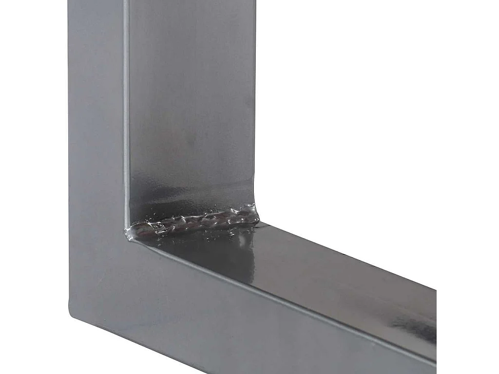 Tavolo Consolle 115x35x76 cm Legno Massello e Ferro