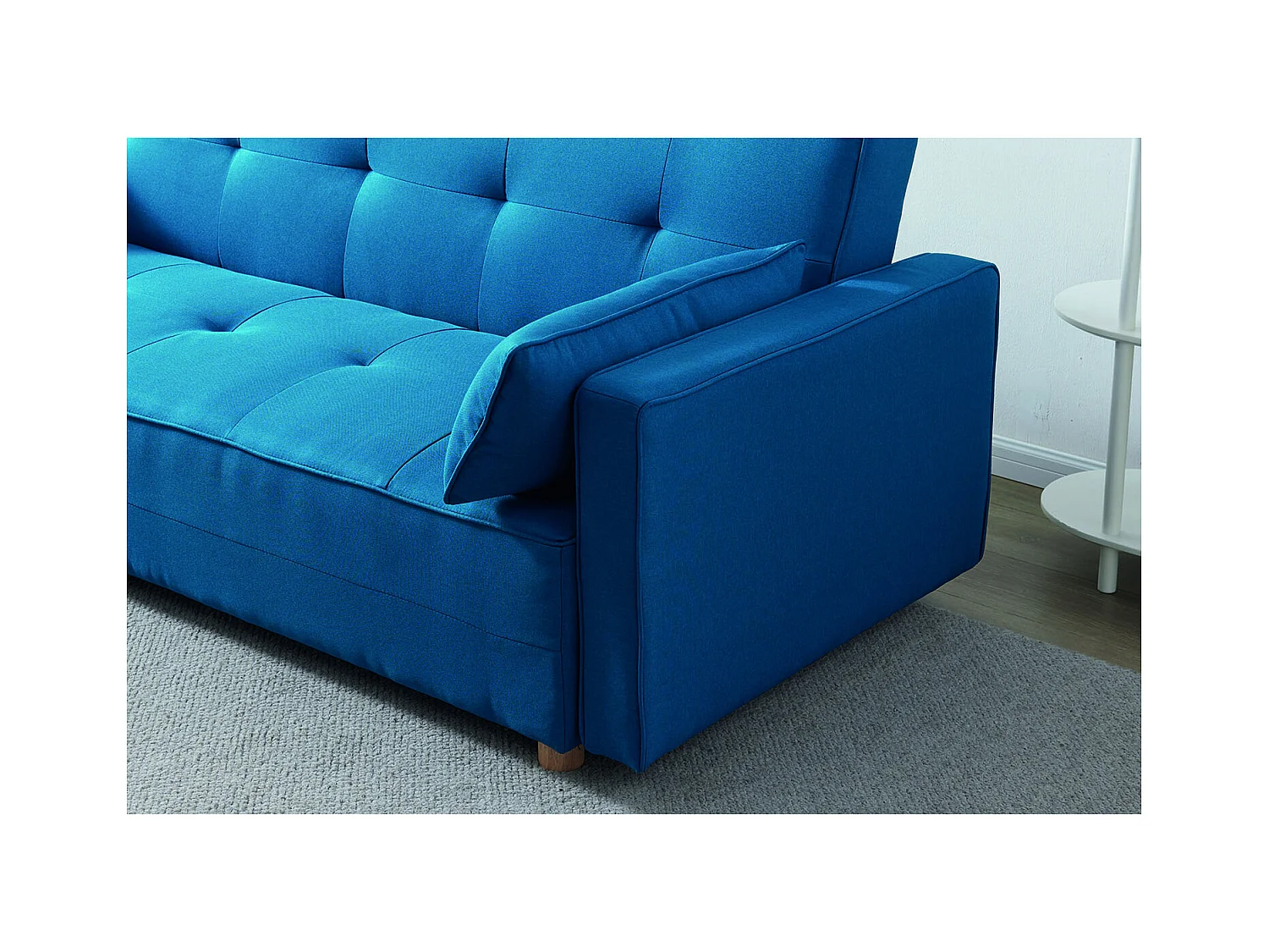 Sofá convertible 3 plazas escandinavo azul COPENHAGE