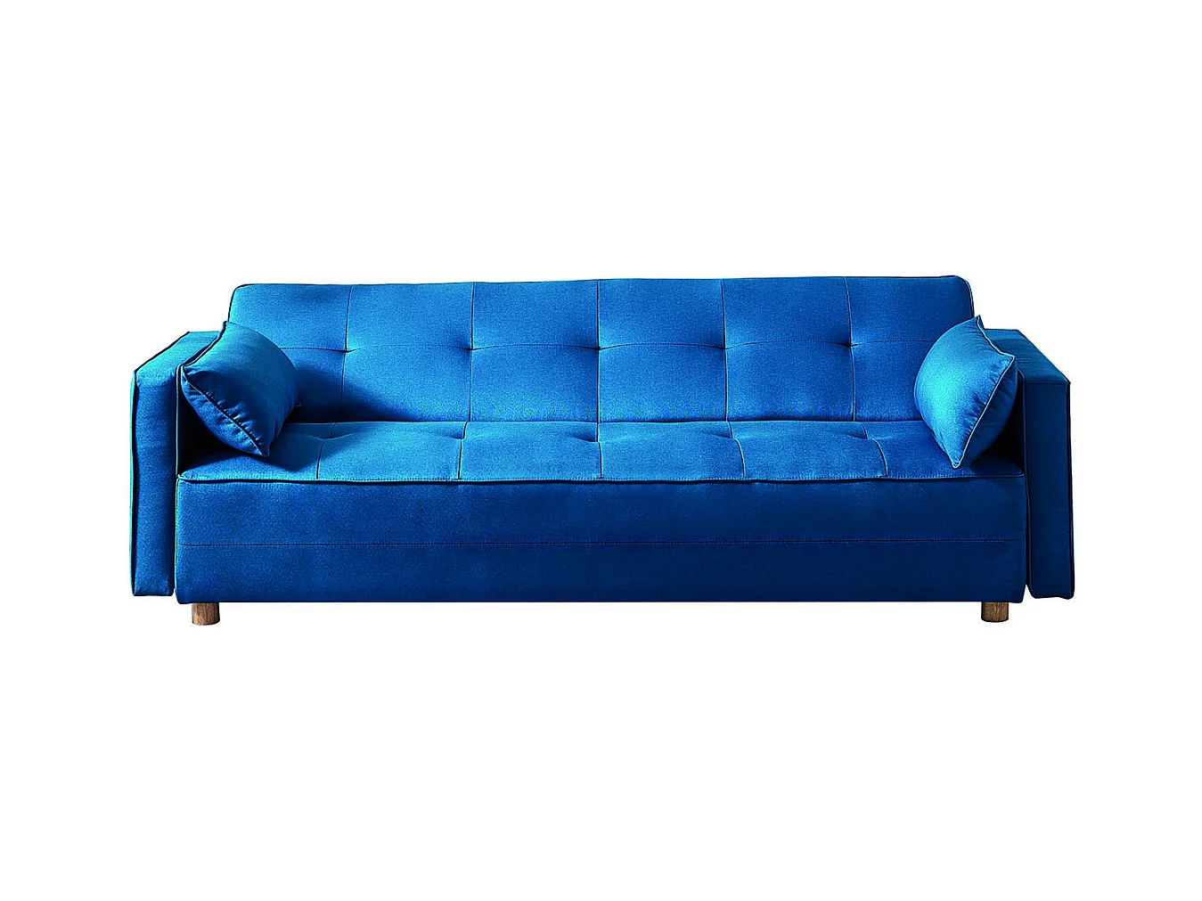 Sofá convertible 3 plazas escandinavo azul COPENHAGE