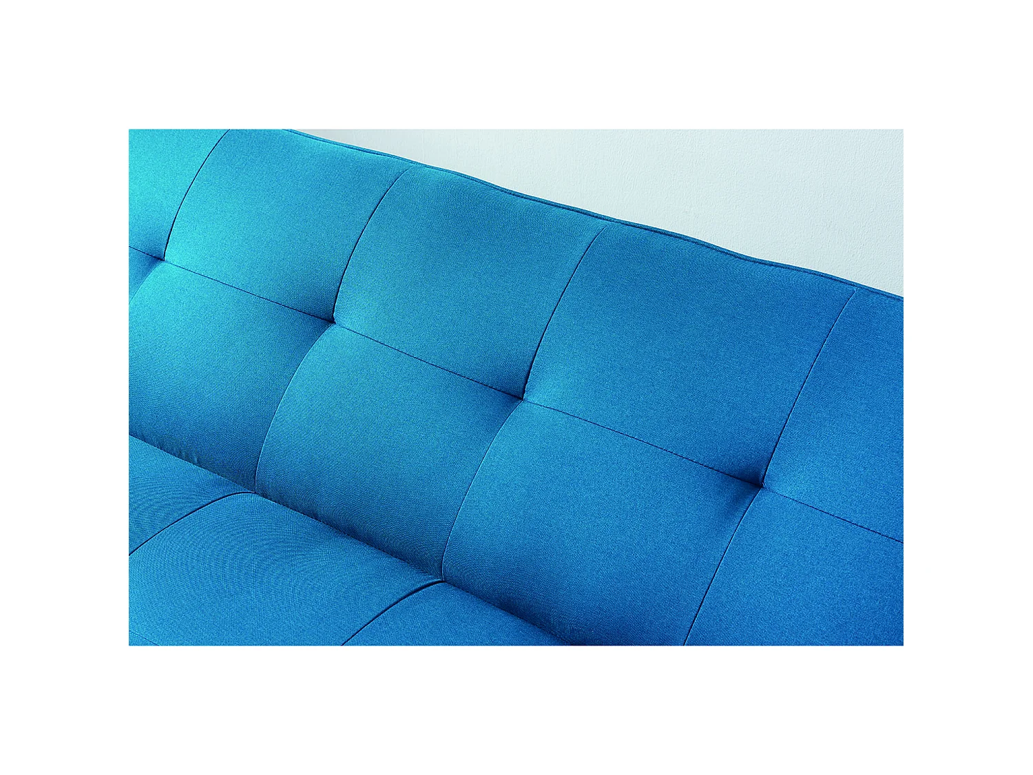 Skandinavisches Sofa 3-Sitzer, umwandelbar, mit Stoffbezug, blau COPENHAGUE