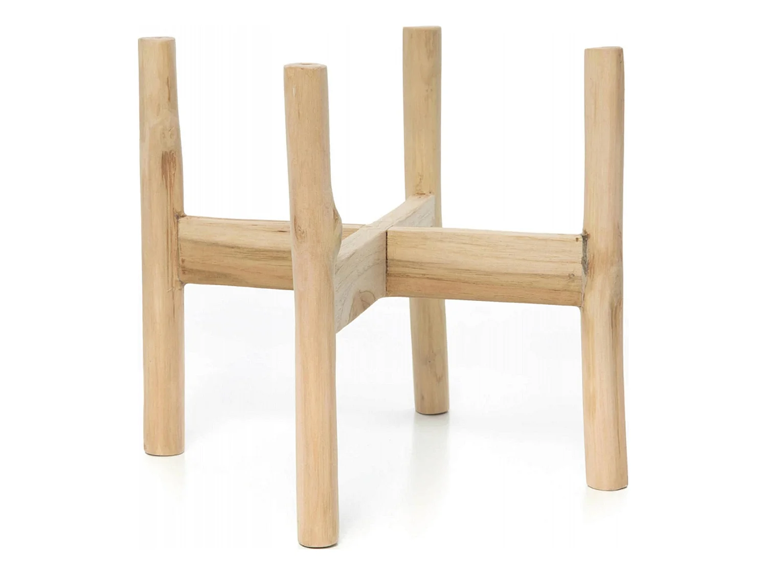 Vase Chalk Low en terre cuite beige