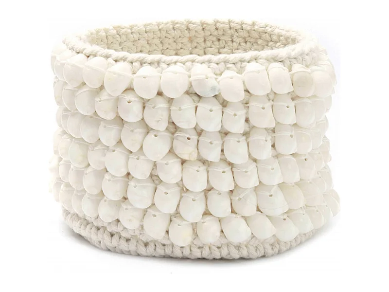 Pot Macramé Blanc Chic Bazar Bizar