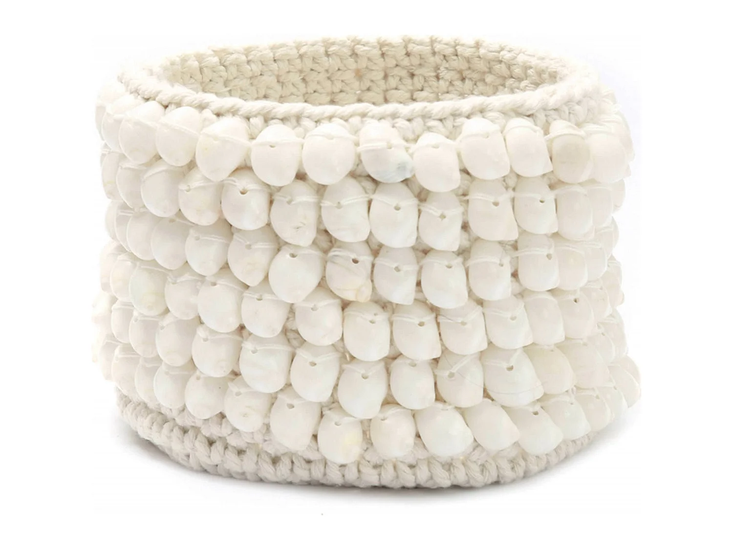 Pot Macramé Blanc Chic Bazar Bizar