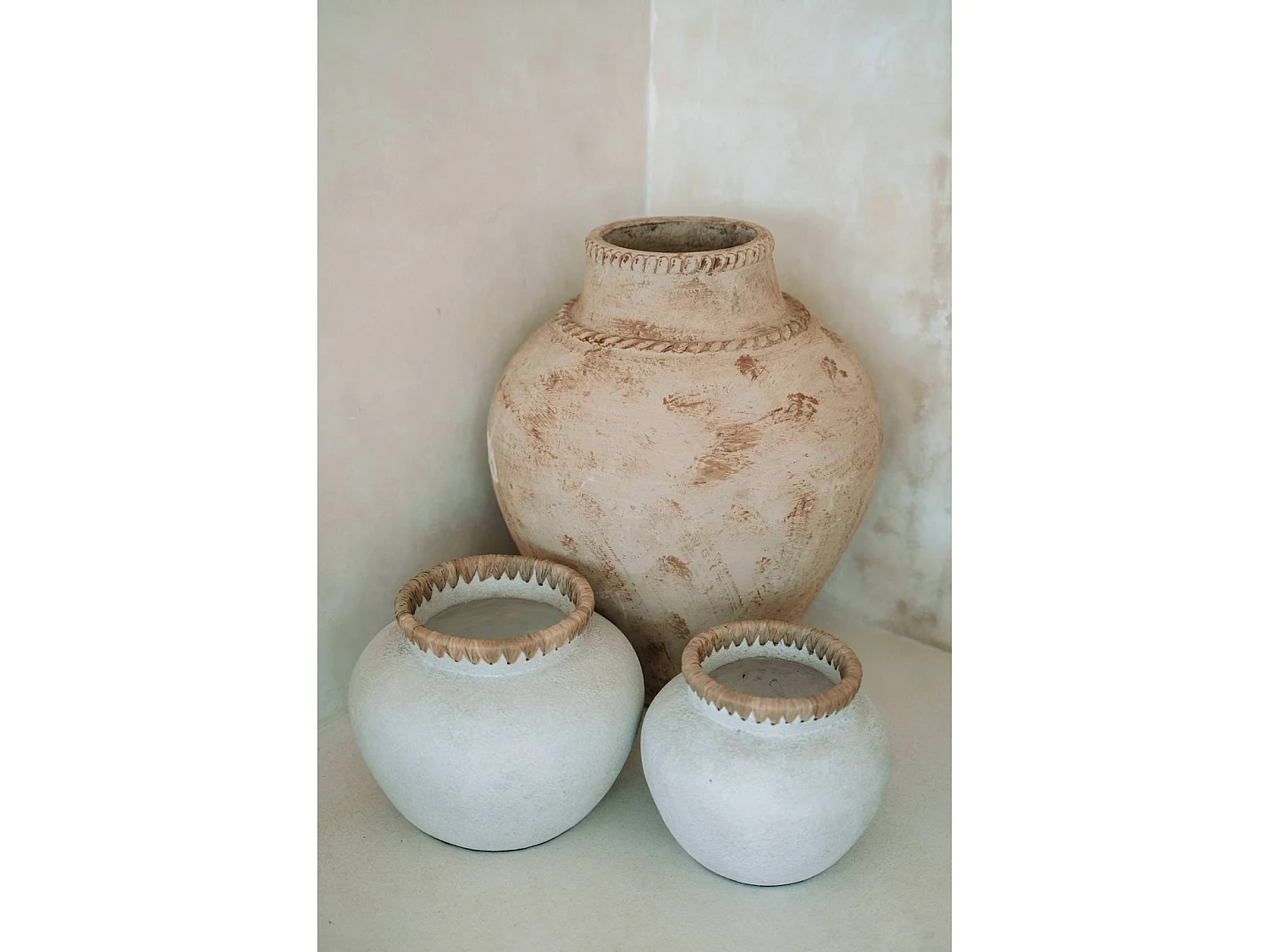 Vase Styly élégance raphia Bazar Bizar