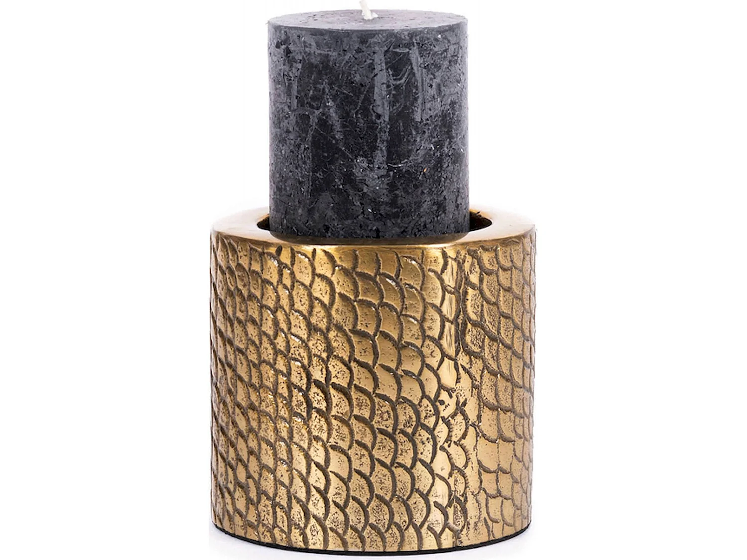 Bougeoir Croco élégant en laiton Bazar Bizar