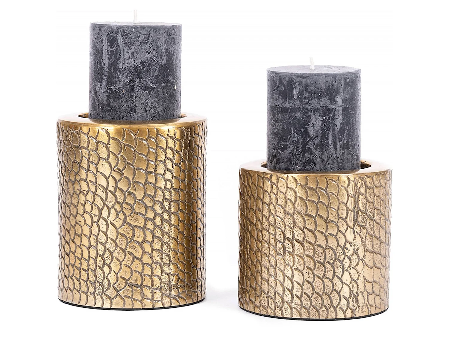 Bougeoir Croco élégant en laiton Bazar Bizar