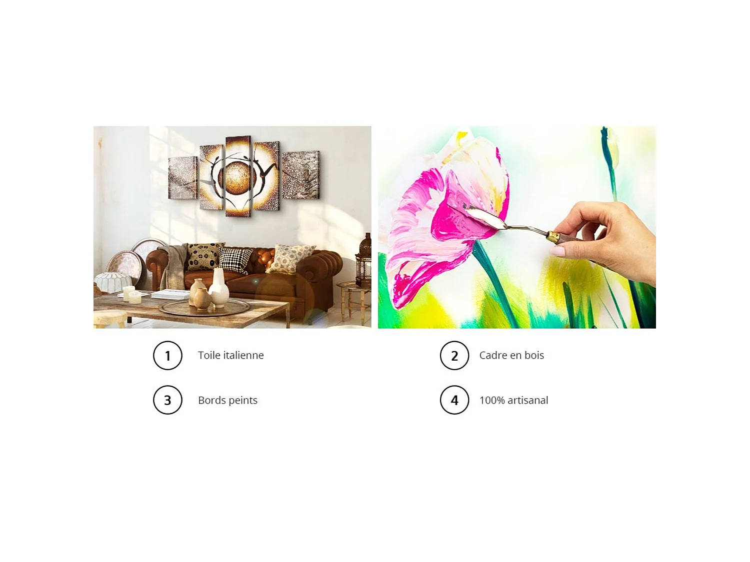 Tableau peint la création d'adam : fragment de peinture