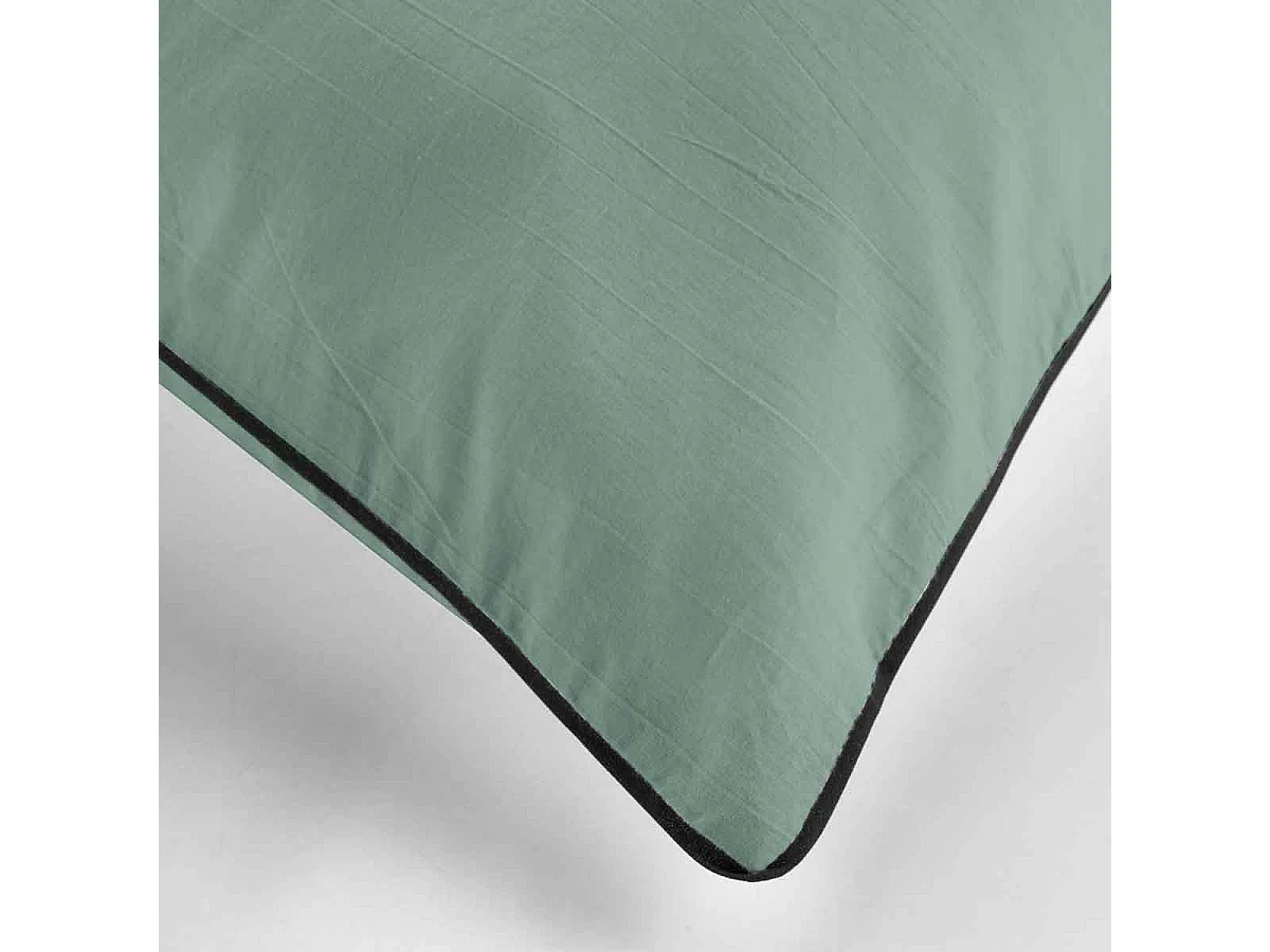 Parure de Lit 3 Pièces "Linette" 240x220cm Sauge