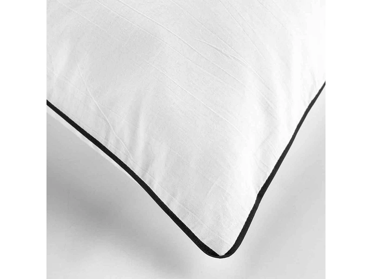 Parure de Lit 3 Pièces "Linette" 260x240cm Blanc