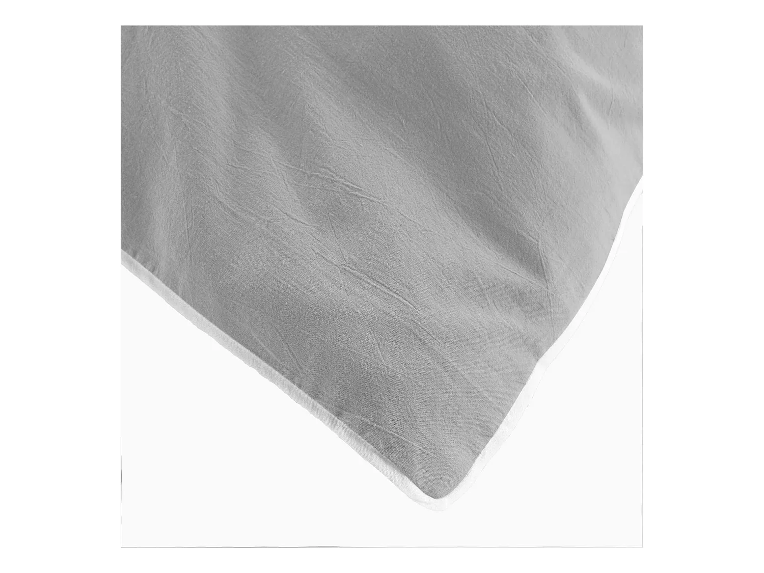 Parure de Lit 3 Pièces "Linette" 240x220cm Gris