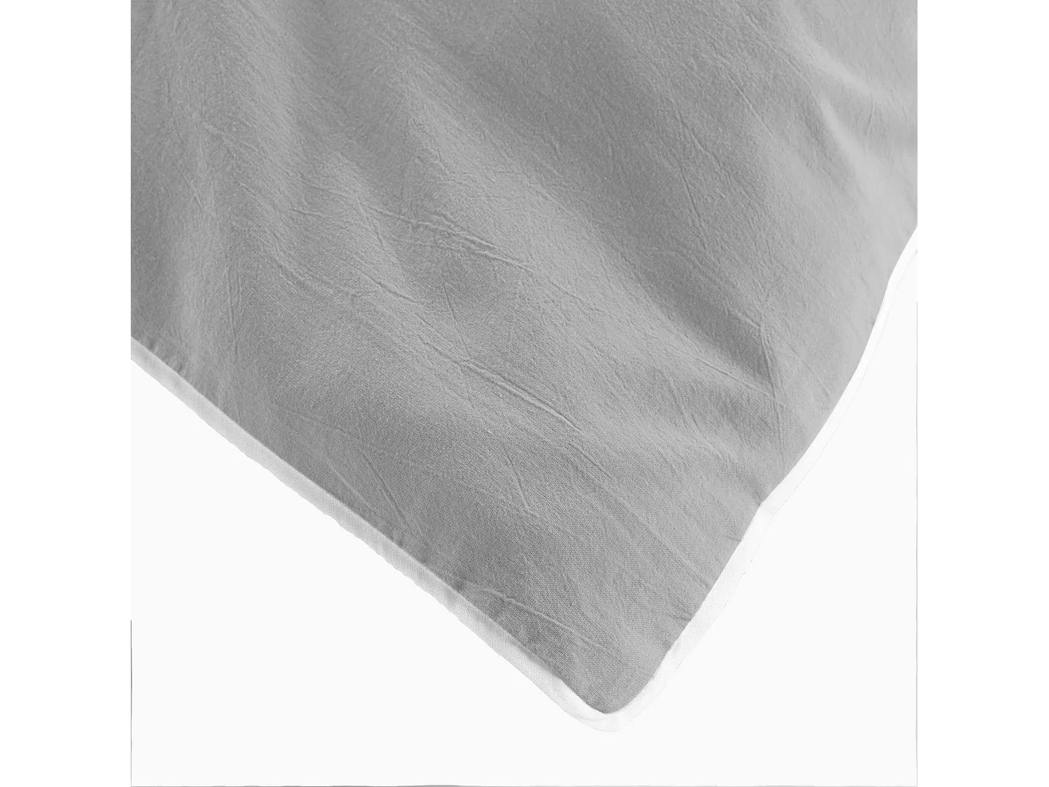 Parure de Lit 3 Pièces "Linette" 240x220cm Gris