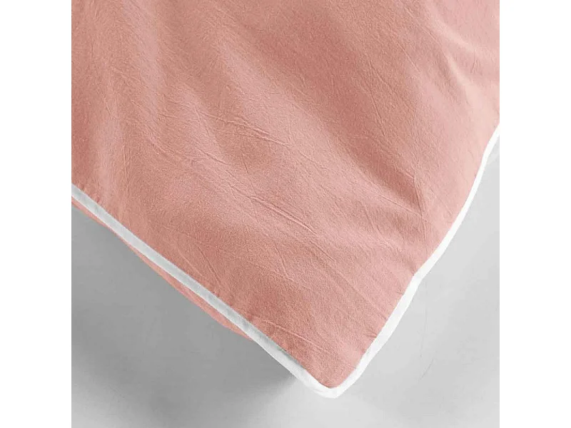 Parure de Lit 3 Pièces "Linette" 240x220cm Rose