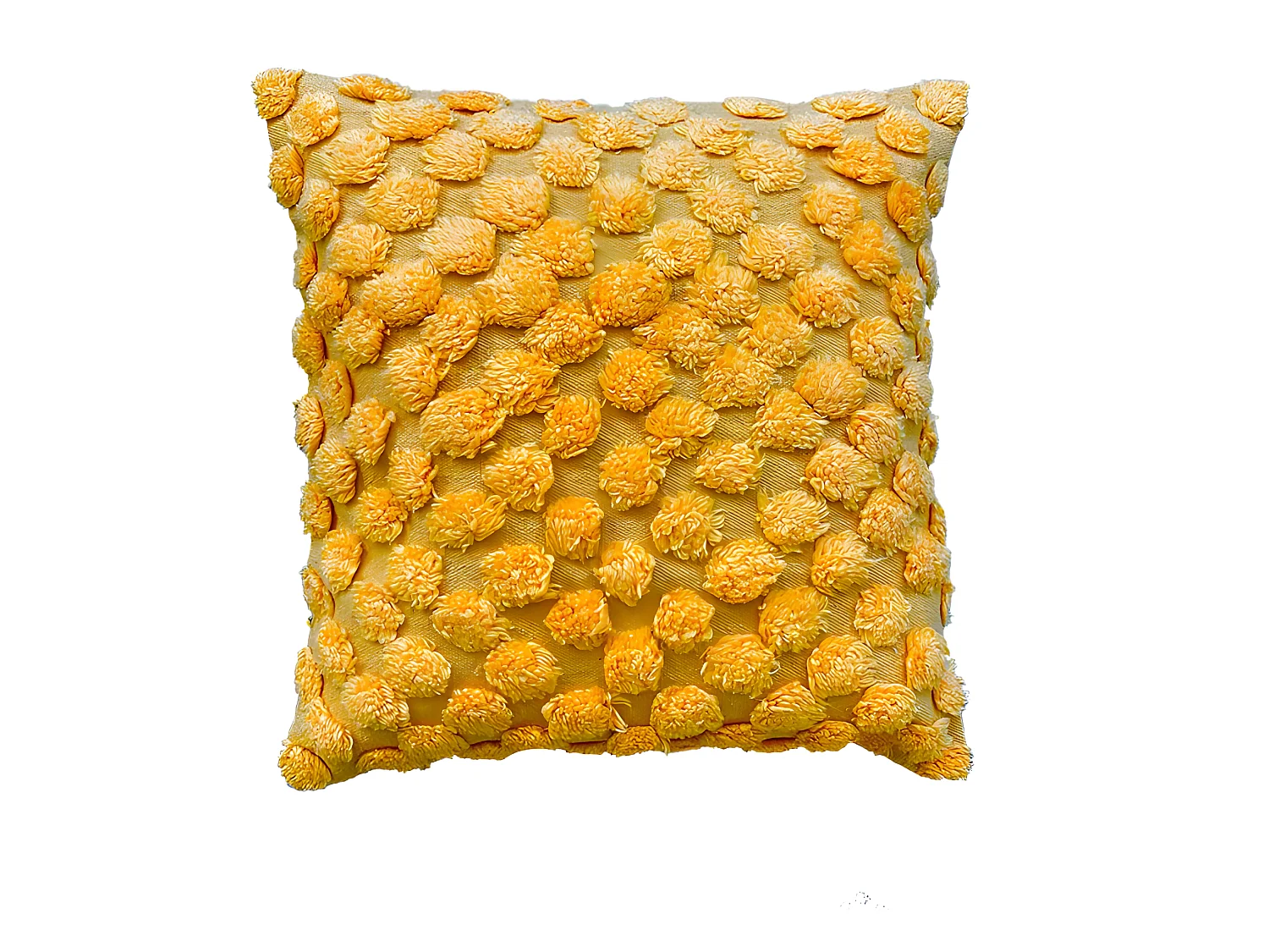 Housse de coussin en coton Mevak 60x60 Abricot