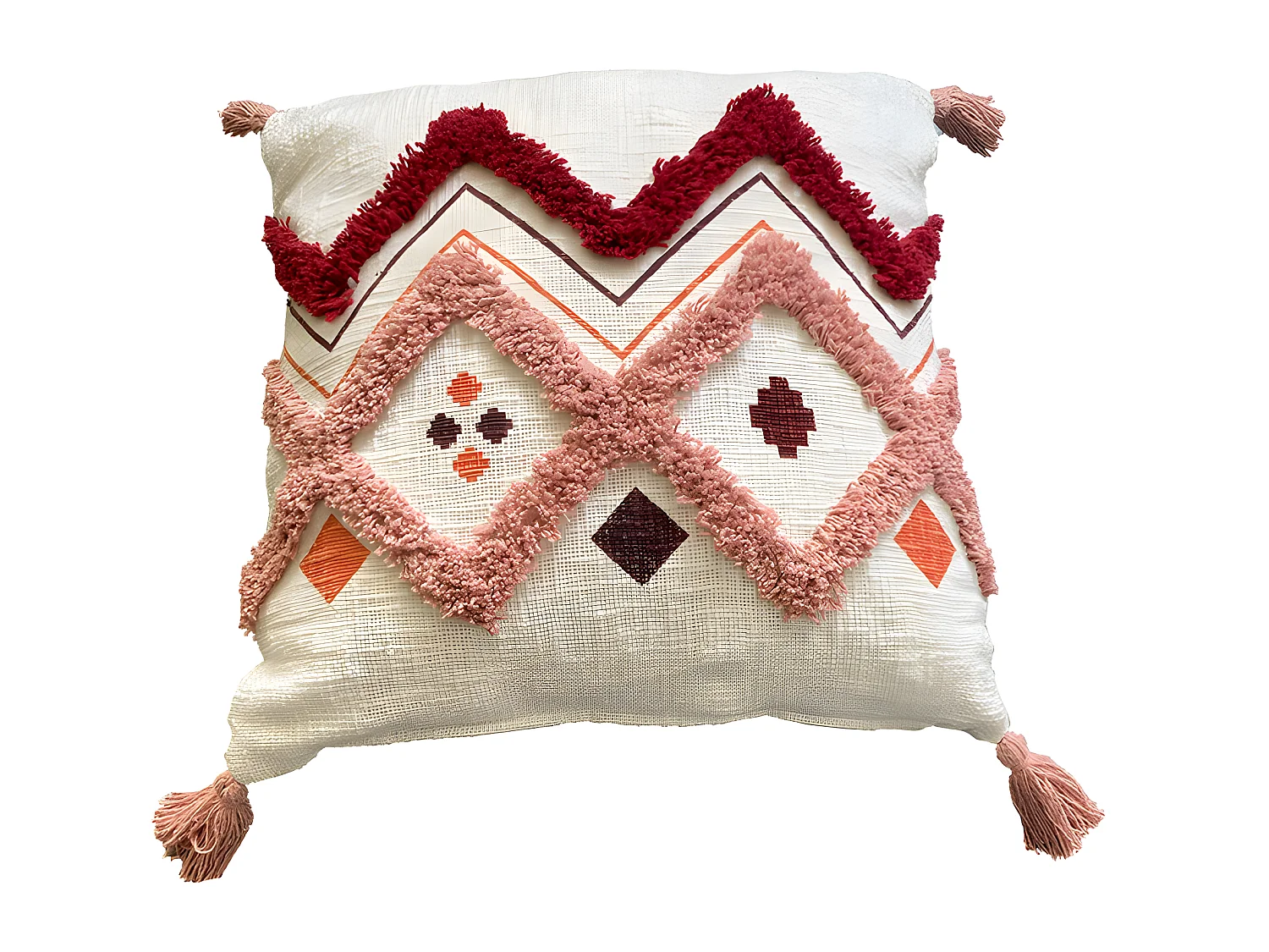 Hopi Katoenen Kussenhoes 45x45 Rood